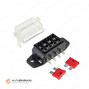 Блок монтажный 4 предохранителя UNIVAL боковой вывод (MTA). 0100610_10