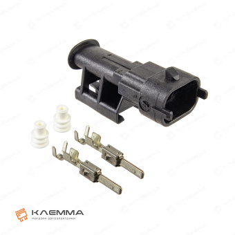 Разъем 2-контактный папа (Bosch) сечение 1.5-2.5 мм2. 1 928 404 226_KIT.22_01