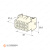 Корпус разъема 15-контактного Universal MATE-N-LOK мама (TE). 1-480711-0_20