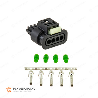 Разъем влагозащищенный 4-контактный мама (Hirschmann) для силового реле GRUNER 750H_03