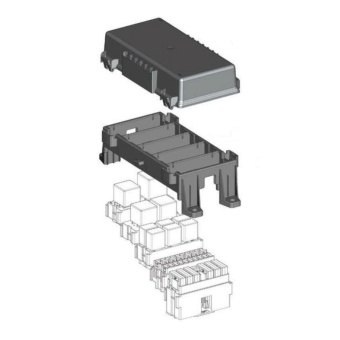Рамка под модули 5-секционная с защелками с крышкой (MTA) комплект. 0301706_KIT_20
