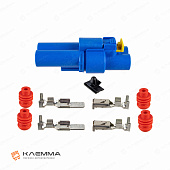 Разъем влагозащищенный силовой 2-контактный POWER WP 800 (MTA) сечение 10.0 мм2