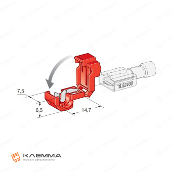 Соединитель клеммный ножевого типа врезной (MTA) сечение 0.25-1.0 мм2. 4410096_20
