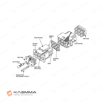 Уплотнитель Universal MATE-N-LOK (TE) комплект_Схема_20
