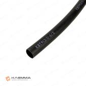 Термоусадочная трубка без клеевого слоя ТУТнг-LS (3:1) 6/2 (КВТ) цвет чёрный, метр