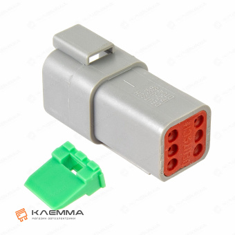 Корпус разъема DT 6-контактного с защелкой W6S мама (Deutsch). DT06-6S+W6S_03