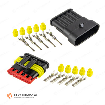 Разъем 5-контактный SUPERSEAL 1.5 (MTA). 4423700_KIT_02