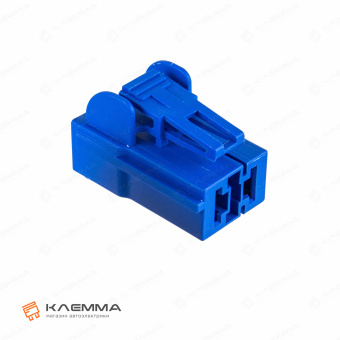 Корпус разъема 2-контактного POWER мама (MTA) синий без замков. 4540315_02