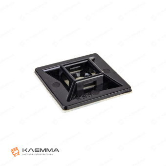 Площадка под хомуты самоклеящаяся 28x28 мм (Haupa) черная. 262163_01