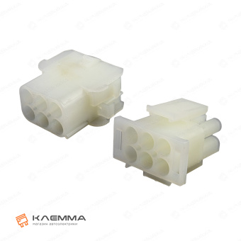 Разъем 6-контактный Universal MATE-N-LOK мама-папа (TE). 1-480705-0_KIT2_04