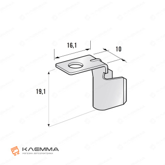 Клемма низ кольцевая MIDI M5 POL C G90 (MTA) 10-20 мм2. 1605830_20