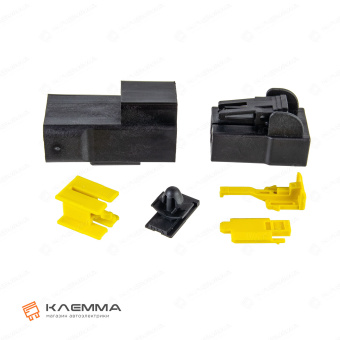 Разъем силовой 2-контактный POWER папа (MTA). 4440400_KIT_10