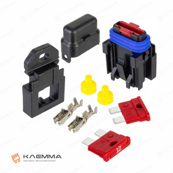 Держатель предохранителя UNIVAL 10А (MTA) с кронштейном и предохранителями. 0301310_KIT.2_01