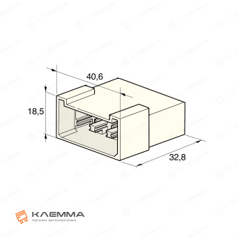 Разъем 8-контактный MULTIPLE 6.3 папа (MTA). 4410270_KIT_20