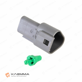 Корпус разъема DT 3-контактного с защелкой W3P папа (Deutsch). DT04-3P+W3P_01