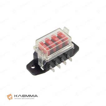 Блок монтажный 4 предохранителя UNIVAL боковой вывод (MTA). 0100610_12