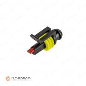 Корпус разъема влагозащищенного 1-контактного SUPERSEAL 1.5 "мама" (TE)