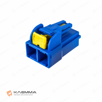 Корпус разъема 2-контактного POWER мама (MTA) синий без замков. 4540315_07