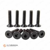 Винт М6х25 с потайной головкой вн.шестигранник (DIN 7991) нерж.сталь (A2) черный