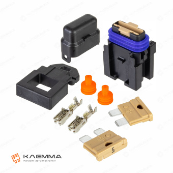 Держатель предохранителя UNIVAL 5А (MTA) с кронштейном и предохранителями. 0301305_KIT.2_02