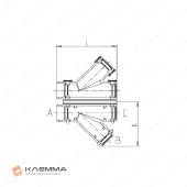 Разветвитель Y-образный form D (Schlemmer) 10-8.5-10