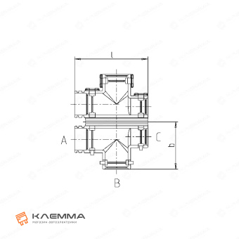 Разветвитель T-образный form D (Schlemmer) 13-10-10. 9806131_10