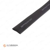 Термоусадочная трубка с клеевым слоем ТТК (2:1) 12/6 (КВТ) цвет чёрный, метр