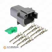 Разъем влагозащищенный 8-контактный DT "папа" (Deutsch) сечение 0.75-2.0 мм2