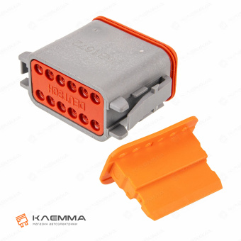Корпус разъема DT 12-контактного с защелкой W12S мама (Deutsch). DT06-12SA+W12S_03