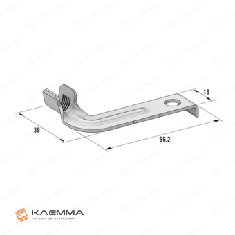 Клемма неизолированная кольцевая CBA J81 L4 M8 (MTA)_20
