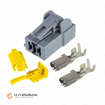 Разъем 2-контактный POWER мама с CPA (MTA) серый сечение 8.0-10.0 мм2. 4540345_KIT.13_01