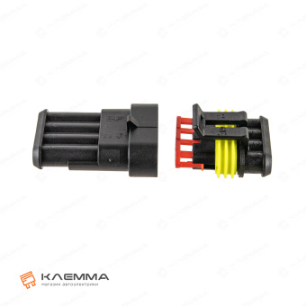 Разъем 4-контактный SUPERSEAL 1.5 папа (MTA). 3050129_04