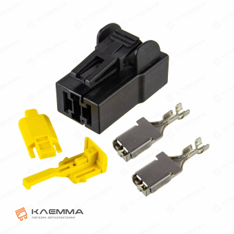 Разъем 2-контактный POWER мама с CPA (MTA) черный сечение 1.5-2.5 мм2. 4540305_KIT.11_01