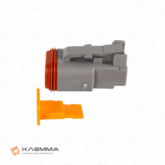 Корпус разъема DT 2-контактного с защелкой W2S мама (Deutsch). DT06-2S+W2S_03