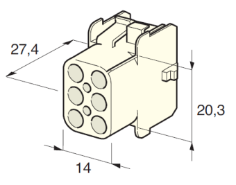 Разъем 6-контактный Universal MATE-N-LOK -мама- (TE)_1-480705-0_08