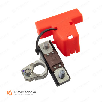 Клемма АКБ с держателем предохранителя MEGAVAL литая с крышкой (MTA) правая. 0301229_14