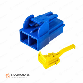 Корпус разъема 2-контактного POWER мама (MTA) синий без замков. 4540315_06