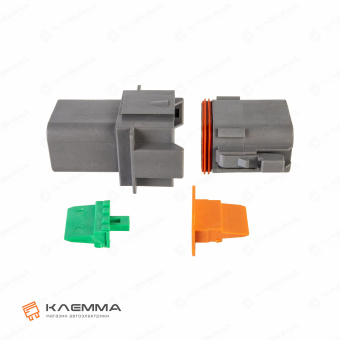 Корпус разъема DT 8-контактного с защелкой W8S мама (Deutsch). DT06-8SA+W8S_05