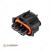 Корпус разъема влагозащищенного 4-контактного "мама" (Bosch)