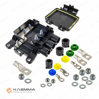 Распределительная коробка влагозащищенная 3 предохранителя 1 MIDIVAL + 2 MEGAVAL (MTA) комплект. 0301045_KIT_01