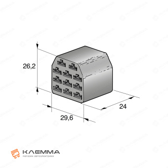 Разъем 11-контактный MULTIPLE 6.3 мама (MTA). 4410296_KIT_20