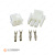 Разъем 2-контактный Universal MATE-N-LOK мама-папа (TE). 1-480699-0_KIT2_02