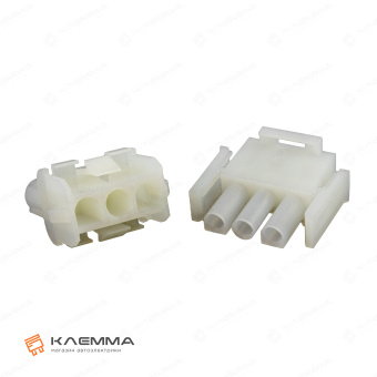Разъем 3-контактный Universal MATE-N-LOK мама-папа (TE). 1-480701-0_KIT2_03