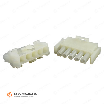 Разъем 5-контактный Universal MATE-N-LOK мама-папа (TE). 1-480764-0_KIT2_03