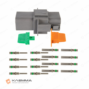 Разъем вп 8-контактный DT (Deutsch) 1.0-2.0 мм2. DT06-8_KIT.42_04