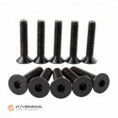 Винт М8х40 с потайной головкой вн.шестигранник (DIN 7991) нерж.сталь (A2) черный