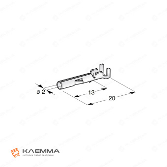 Клемма низ Universal MATE-N-LOK F2 (TE) 3.0-5.0 мм2. 350923-3_20