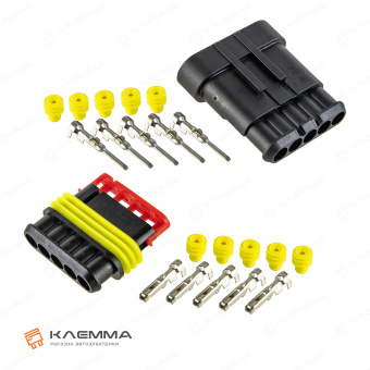 Разъем 5-контактный SUPERSEAL 1.5 (MTA). 4423700_KIT_03