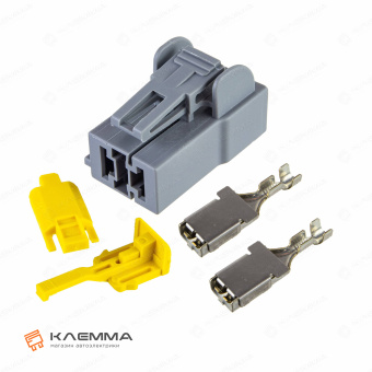 Разъем 2-контактный POWER мама с CPA (MTA) серый сечение 1.5-2.5 мм2. 4540315_KIT.11_01