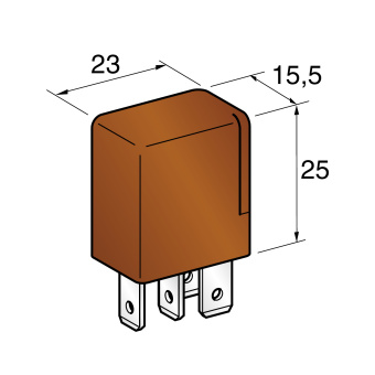 Реле MICRO 5-контактное 12В 10-20А (MTA). 0603000_3